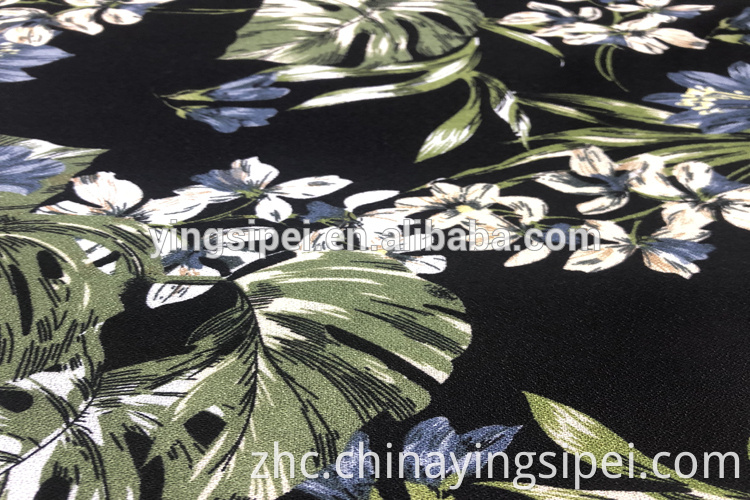 100% VISCOSE MOSS CREPE PRINTED FABRICS
